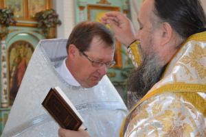 Cheirothesia (ordination) of the President of the "Orthodox V" Kim Lopushinsky into a reader.