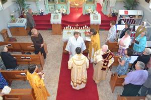 Cheirothesia (ordination) of the President of the "Orthodox V" Kim Lopushinsky into a reader.